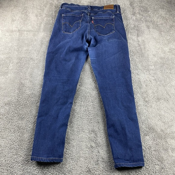 Levis 310 Shaping Super Skinny Stretch Jeans Womens 31 Blue Medium Wash Mid Rise - Picture 11 of 14